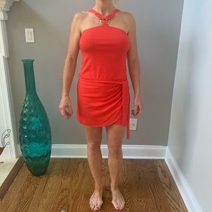 Cache halter romper jumpsuit skort size 2